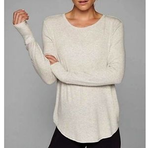 Athleta Revive long sleeve Top in Cream